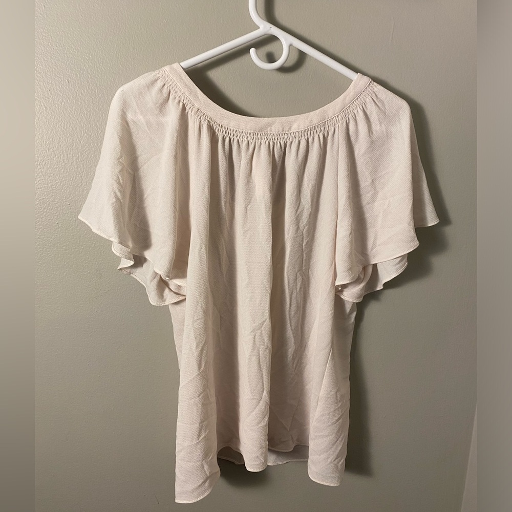 Cato white tie back blouse M excellent condition